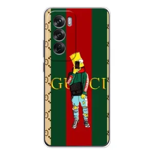 Бренднові Чохли для OPPO Reno 12 - (PREMIUMPrint) (Барт ГУЧЧІ)