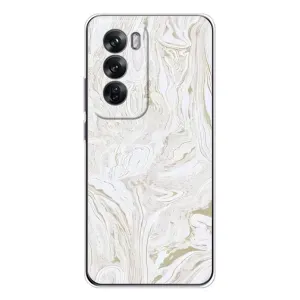 Мраморний чехол на OPPO Reno 12 (VPrint) (Білий мрамор)