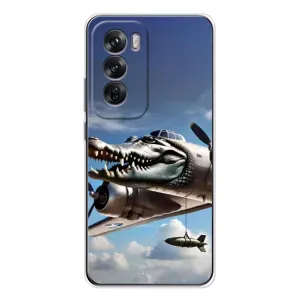 Чохол з мемом Тралалело тралала на OPPO Reno 12 (Бомбардіро крокоділо)