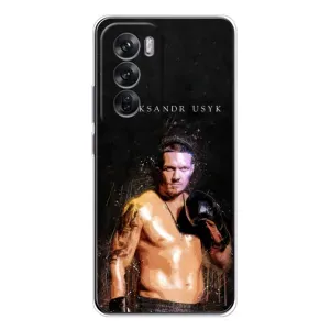 Чехол с картинкой Александр Усик для OPPO Reno 12 (Боксер Александр Усик)