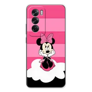 Міккі Маус чохол для OPPO Reno 12 (AlphaPrint - Мультяшні) (Дівчинка Maus)