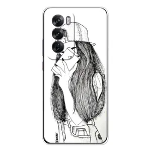 Чохол з друком для OPPO Reno 12 - (Мода) (AlphaPrint) (Фото дівчини)