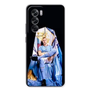 Чохли з футболістом Ерлінг Холанд для OPPO Reno 12 (AlphaPrint) (футболіст Холанн)