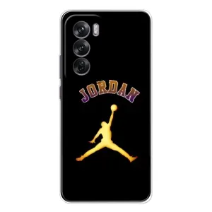 Чехлы для OPPO Reno 12 - с картинкой JORDAN (AlphaPrint) (Jordan Gold)