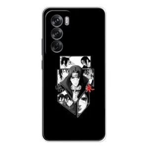 Чохли на тему: Ітачи Учіха для OPPO Reno 12 (AlphaPrint) (колаж Ітачі)