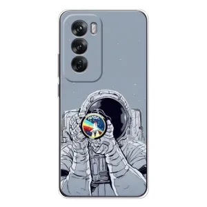 Чохол NASA для OPPO Reno 12 (AlphaPrint) (Космонавт фото)