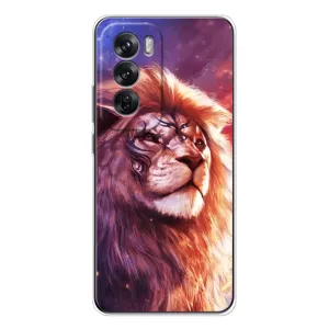Чохол з картинкою ЛЕВ для OPPO Reno 12 (VPrint) (Красочний Лев)