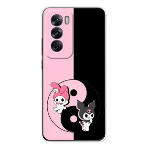 Чехол с кроликом Куроми на OPPO Reno 12 (Куроми Инь Янь)
