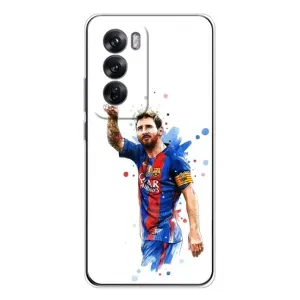 Чехлы Месси для OPPO Reno 12 (AlphaPrint) (Лео Месси)