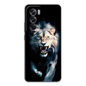 Чохол з картинкою 'Хижаки' для OPPO Reno 12 (Лев у темряві)