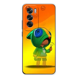 Чехол для OPPO Reno 12 Бравл Старс (VPrint) (Хлопчик Леон)