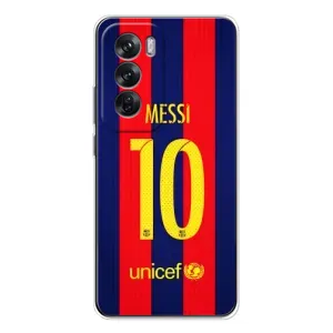 Чехлы Месси для OPPO Reno 12 (AlphaPrint) (Messi Barca 10)