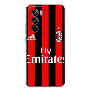 Чехлы для OPPO Reno 12 (VPrint) - Футбольные клубы (Milan)
