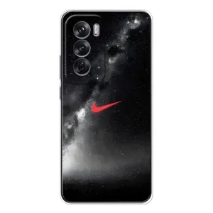 Чохол для OPPO Reno 12 - з принтом Найк (AlphaPrint) (Найк червоний)