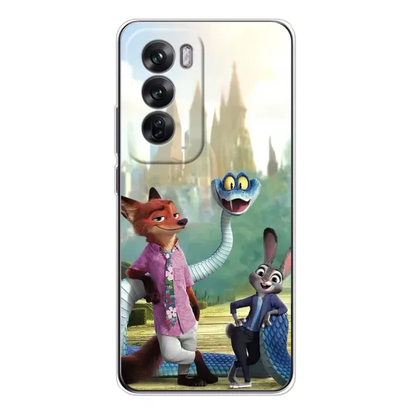 Чехол с принтом «Герои мультфильма Зверополис» для OPPO Reno 12