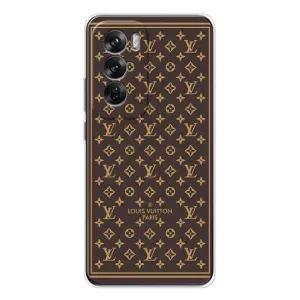 Чехлы Луи Витон для OPPO Reno 12 (AlphaPrint - LOUIS VUITTON) (обои LV)