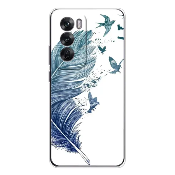 Чохол з принтом «Перо» для OPPO Reno 12 Чохол з принтом «Перо» для OPPO Reno 12