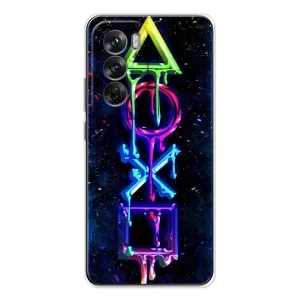 Чохли з тематикою Кіберспорт для OPPO Reno 12 (VPrint) (Pleystation лого)