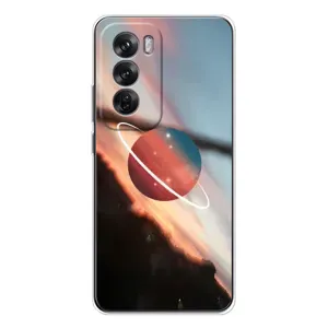 Космические Чехлы для Оппо Рено 12 (VPrint) (Сатурн)