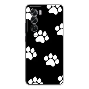 Чохли з собаками для OPPO Reno 12 (VPrint) (Сліди собаки)