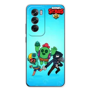 Чехлы Brawl Stars для OPPO Reno 12 (AlphaPrint) (Тріо героїв)