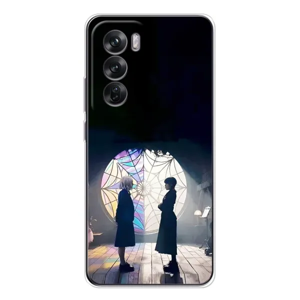 Чохол з принтом «Венздей та Інід» для OPPO Reno 12 Чохол з принтом «Венздей та Інід» для OPPO Reno 12