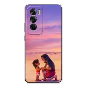 Чехол с мультфильмом Моана OPPO Reno 12 (Маленькая Ваяна)
