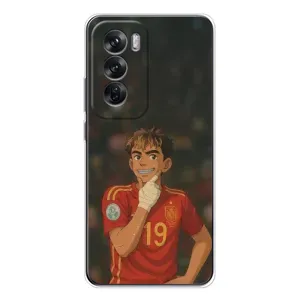 Чохол з футболістом Ламін Ямаль OPPO Reno 12 (Ямаль аніме)