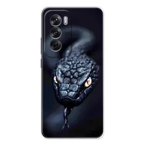 Чохол з картинкою 'Хижаки' для OPPO Reno 12 (Чорна змія)