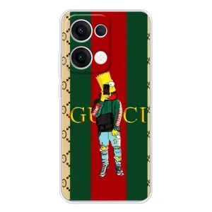 Брендновые Чехлы для OPPO Reno 13 5G - (PREMIUMPrint) (Барт ГУЧЧИ)