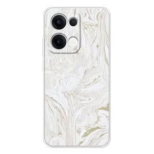 Мраморный чехол на OPPO Reno 13 5G (VPrint) (Белый мрамор)