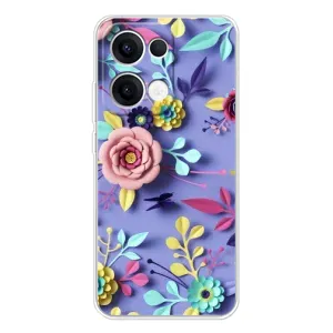 Чехлы с Цветами для OPPO Reno 13 5G (VPrint) (Цветочный дизайн)