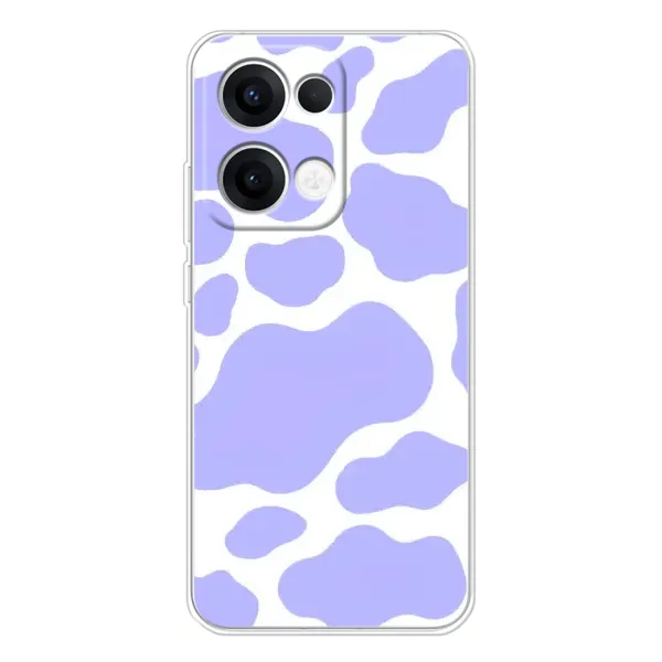 Чехол с принтом «Фиолетова Буренка» для OPPO Reno 13 5G