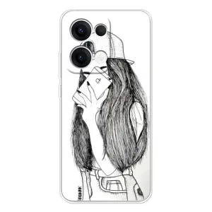 Чехол с печатью для OPPO Reno 13 5G - (Мода) (AlphaPrint) (Фото девочки)