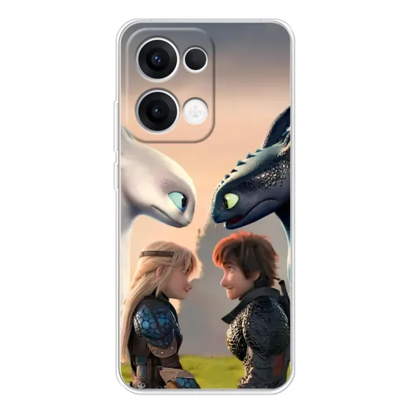 Чехол с принтом «Иккинг и Астрид» для OPPO Reno 13 5G Чехол с принтом «Иккинг и Астрид» для OPPO Reno 13 5G