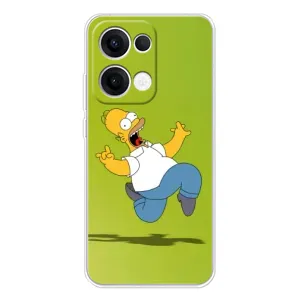 Чехол с Симпсонами для OPPO Reno 13 5G (VPrint) (Гомер Симпсон)