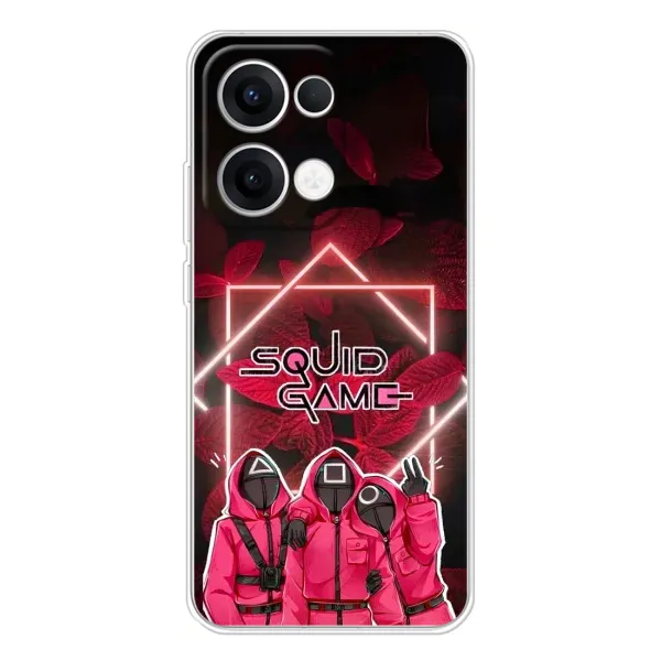 Чехол с принтом «Охранники Игра кальмара» для OPPO Reno 13 5G Чехол с принтом «Охранники Игра кальмара» для OPPO Reno 13 5G