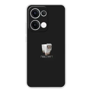 Чехол Майнкрафт на OPPO Reno 13 5G (AlphaPrint) Minecraft (Овечка Майнкрафт)