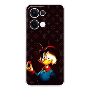 Чехлы для OPPO Reno 13 5G - Скрудж МакДак Louis Vuitton (PREMIUMPrint) (Скрудж с бриллиантом)