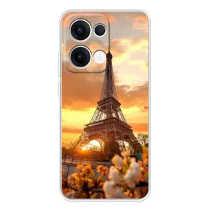 Чехол Эйфелева Башня для OPPO Reno 13 5G - (AlphaPrint) (Солнечная башня)