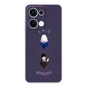 Чехлы Венсдей на OPPO Reno 13 5G Уэнсдей (AlphaPrint) (Уэнздей и подруга)