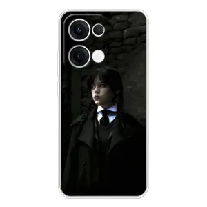 Чехол с дизайном Венздей 2 на OPPO Reno 13 5G (Темный стиль Уэнздей)