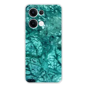 Мраморный чехол на OPPO Reno 13 5G (VPrint) (Зеленый мрамор)