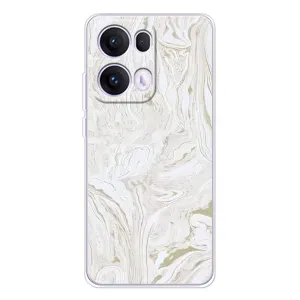 Мраморный чехол на OPPO Reno 13 Pro 5G (VPrint) (Белый мрамор)
