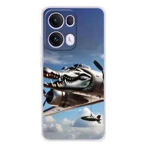 Чехол с мемом Тралалело тралала на OPPO Reno 13 Pro 5G (Бомбардиро крокодило)