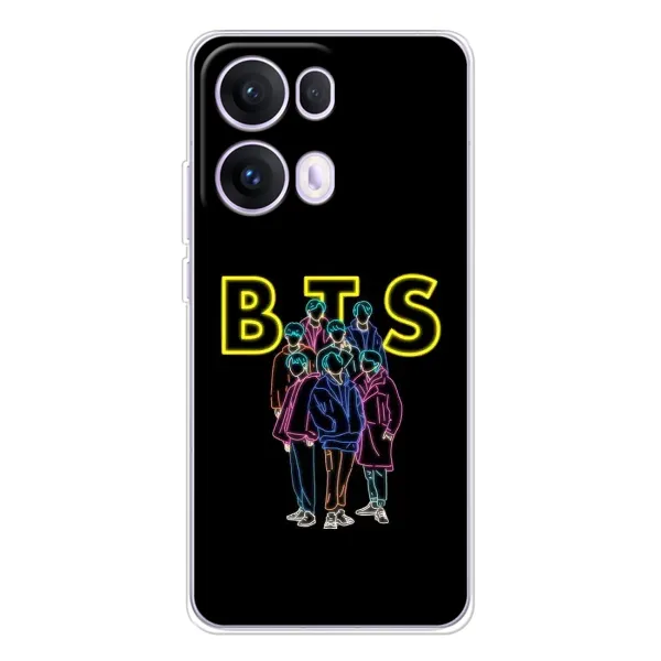Чохол з принтом «BTS стайл» для OPPO Reno 13 Pro 5G Чохол з принтом «BTS стайл» для OPPO Reno 13 Pro 5G