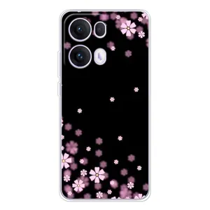 Чехол для ОПО Reno 13 Про 5G - с принтом (Дизайнерские) (AlphaPrint) (Цветочки маленькие)