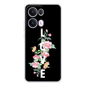 Чехлы для любимой на ОПО Reno 13 Про 5G (VPrint) (Цветы LOVE)