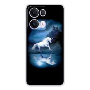 Чехол для ОПО Reno 13 Про 5G - (Единорожки - Новинки) (AlphaPrint) (Единорог)