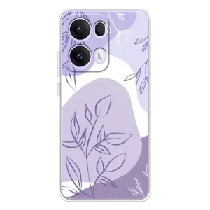 Силиконовый чехол с принтом в цветах на OPPO Reno 13 Pro 5G